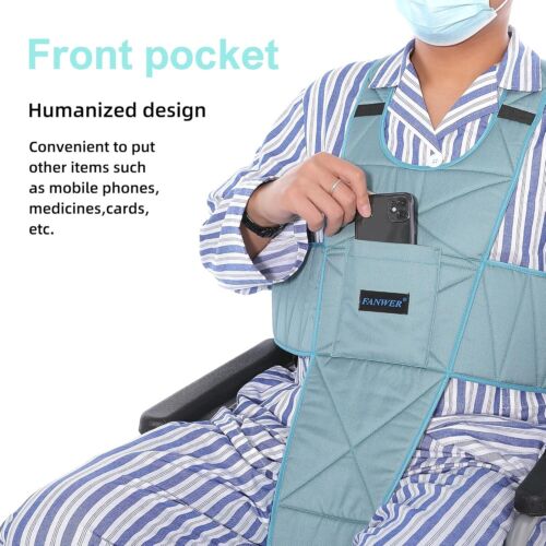 Non-Slip Wheelchair Seat Belt with Adjustable Straps & Metal Buckles for Safety - Picture 6 of 8