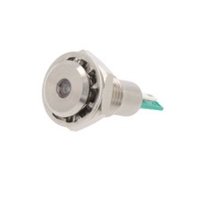DX0505/GN/12 Kontrollleuchte: LED flach 12VDC &Ouml;ffng: &Oslash;12,1mm IP67 Edelstahl BULG