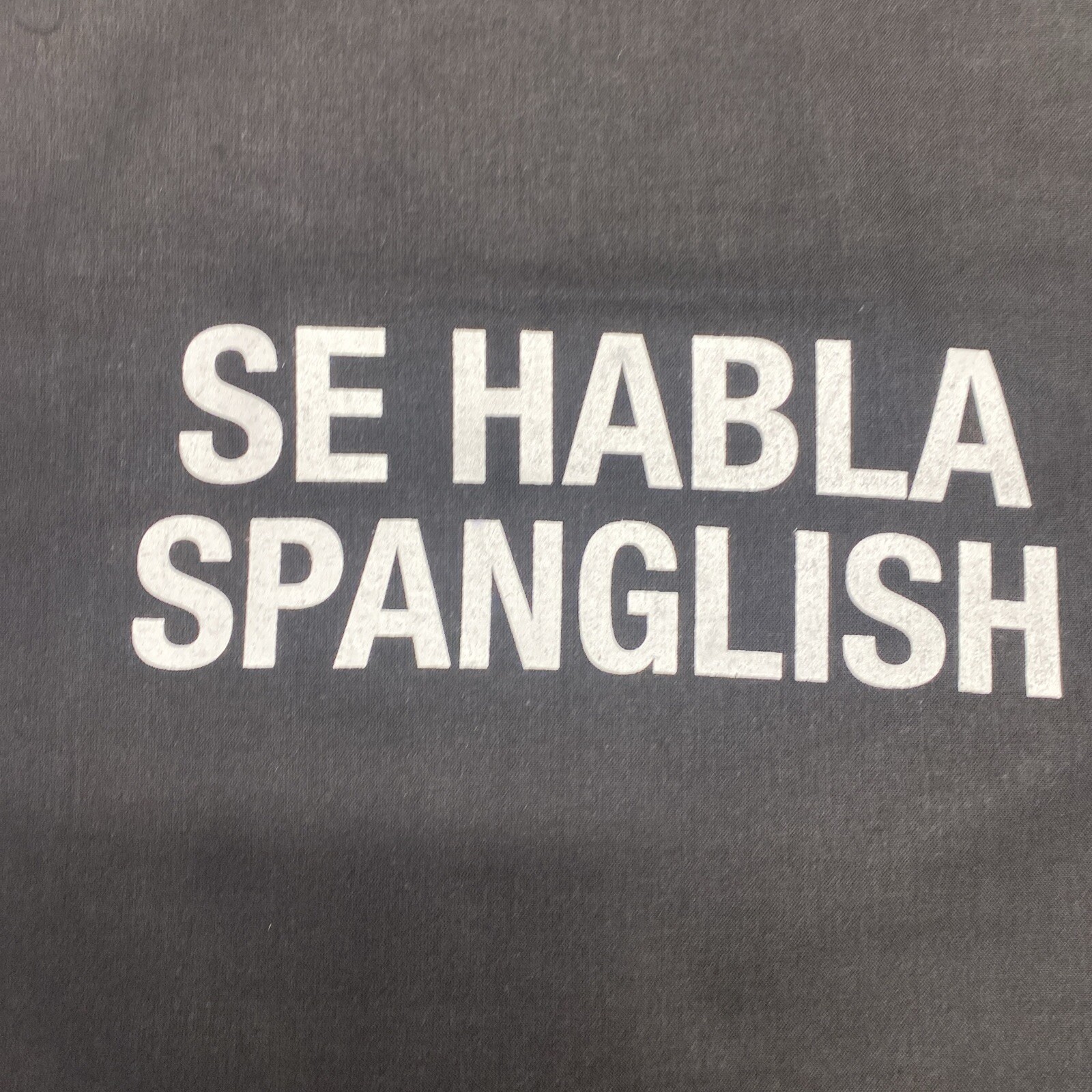2 Se Habla Spanglish Tote Bags. Screen Printed Lightweight  Funny Non Apologetic