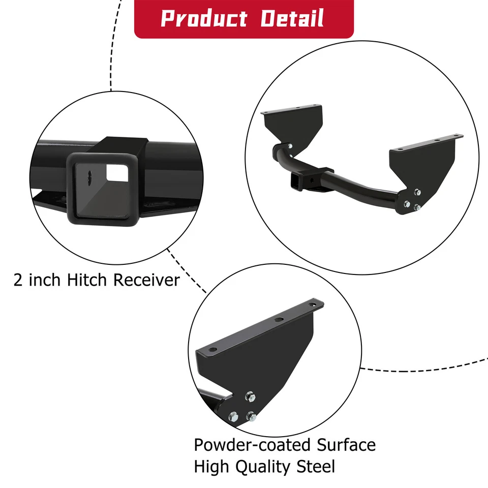 For Jeep Grand Cherokee 1999-2004 Class 3 Rear Trailer Hitch Towing 2" Receiver - Изображение 2 из 4