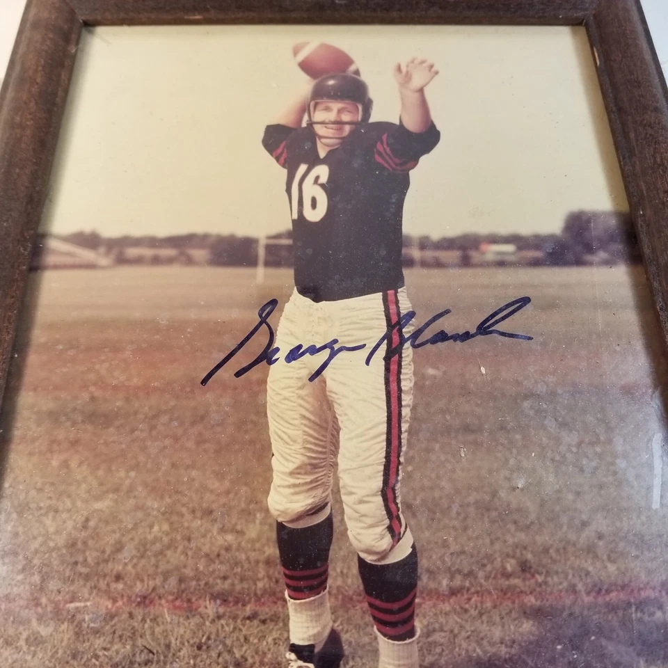 Lote de 5 autógrafos de George Blanda, Ray Guy, Charles Hayes, Arthur Mercante Foto 3 de 4