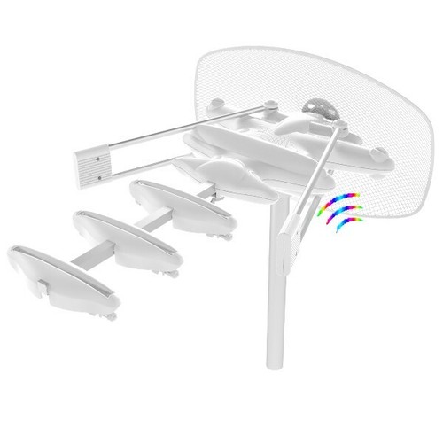 Telescopic 1.5m Outdoor TV Amplified Antenna UHF VHF FM Caravan RV Camping Beach - Picture 9 of 10