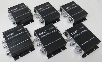 NEW SET OF 6 Lepai LP-2020TI Hi-Fi Mini Digital Stereo Amplifier 20W @ 4 Ohms ++