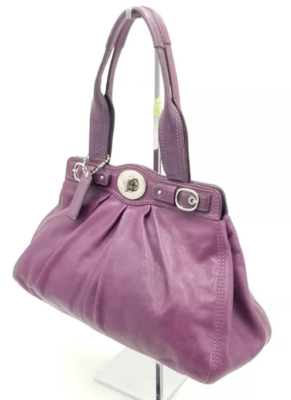 Coach Garnet Gathered Purple Magic Bag Tote/Shoulder Bag | eBay