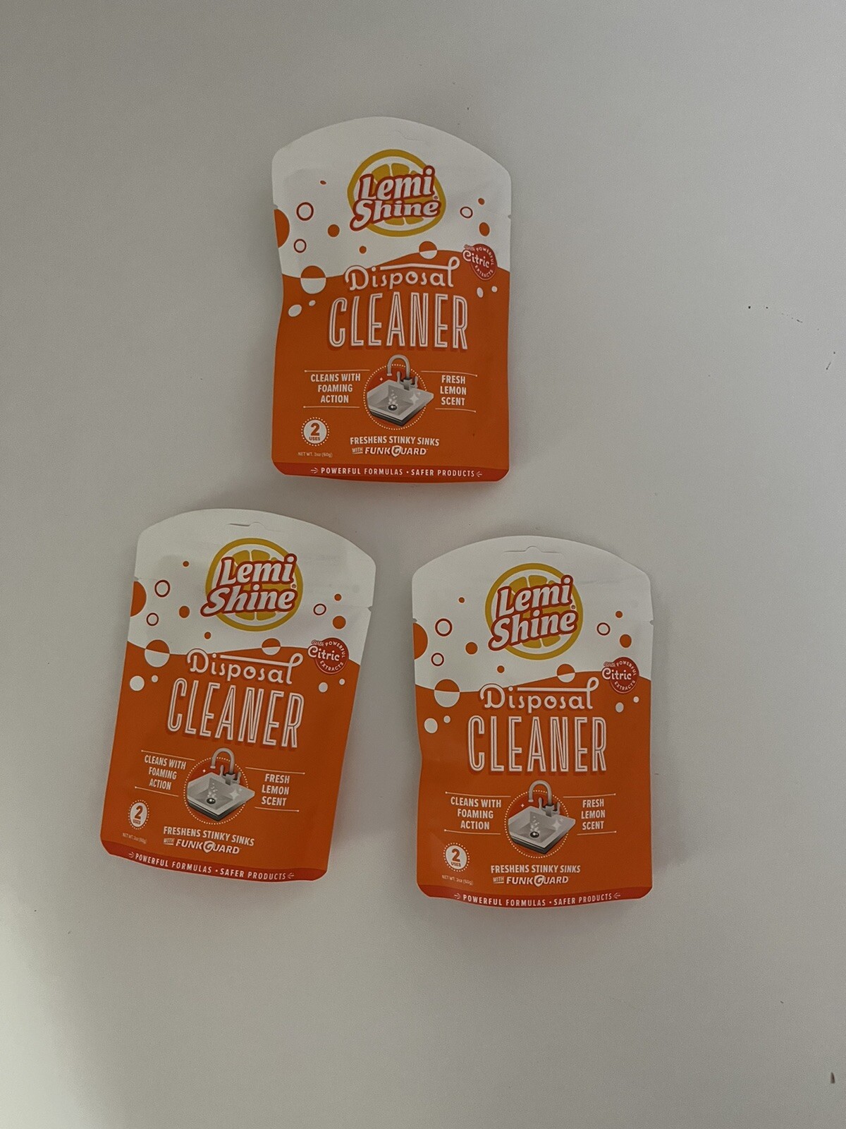 Lemi Shine Garbage Disposal Cleaner Lot of 32 Uses Each Pack eBay