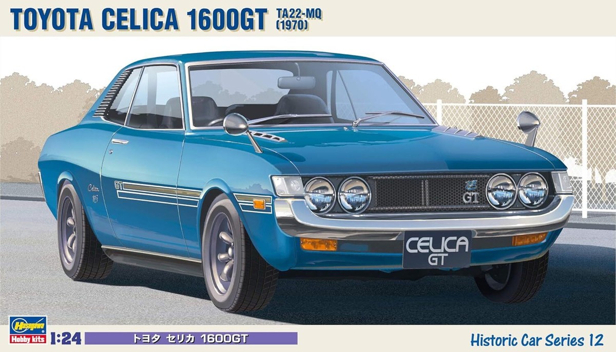 HASEGAWA Historic Car 12 1/24 TOYOTA CELICA 1600GT Plastic Model