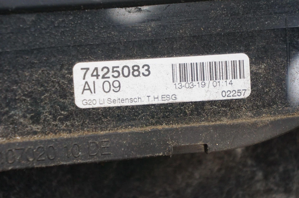 Cuarto trasero izquierdo panel ventana vidrio OEM 51727425083 Bmw M340i Xdrive G20 20-24 Foto 4 de 4