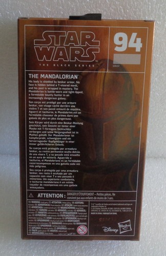 HASBRO 2019 STAR WARS THE BLACK SERIES THE MANDALORIAN CARBONIZED GRAPHITE #94 - Picture 2 of 2