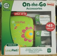 Leapfrog Accessories On-the-go Carrying Case, Car Adapter  15 Download Card