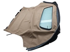 Fits: BMW Z4 Convertible Soft Top & Glass Window HAARTZ SADDLE Vinyl 2003-08