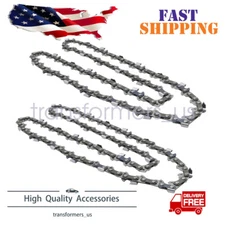 2 pack Chain Blade for Stihl MS170 MS180 MS171 MS181 16" Bar 3/8"LP 55DL .043