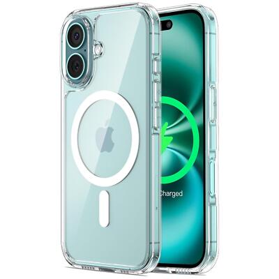 Schutzhülle für iPhone 16 Plus Hülle kompatibel mit MagSafe Clear Silikon Case