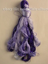 Chinese 100%real natural mulberry silk,hand-dyed embroidery silk floss/thread
