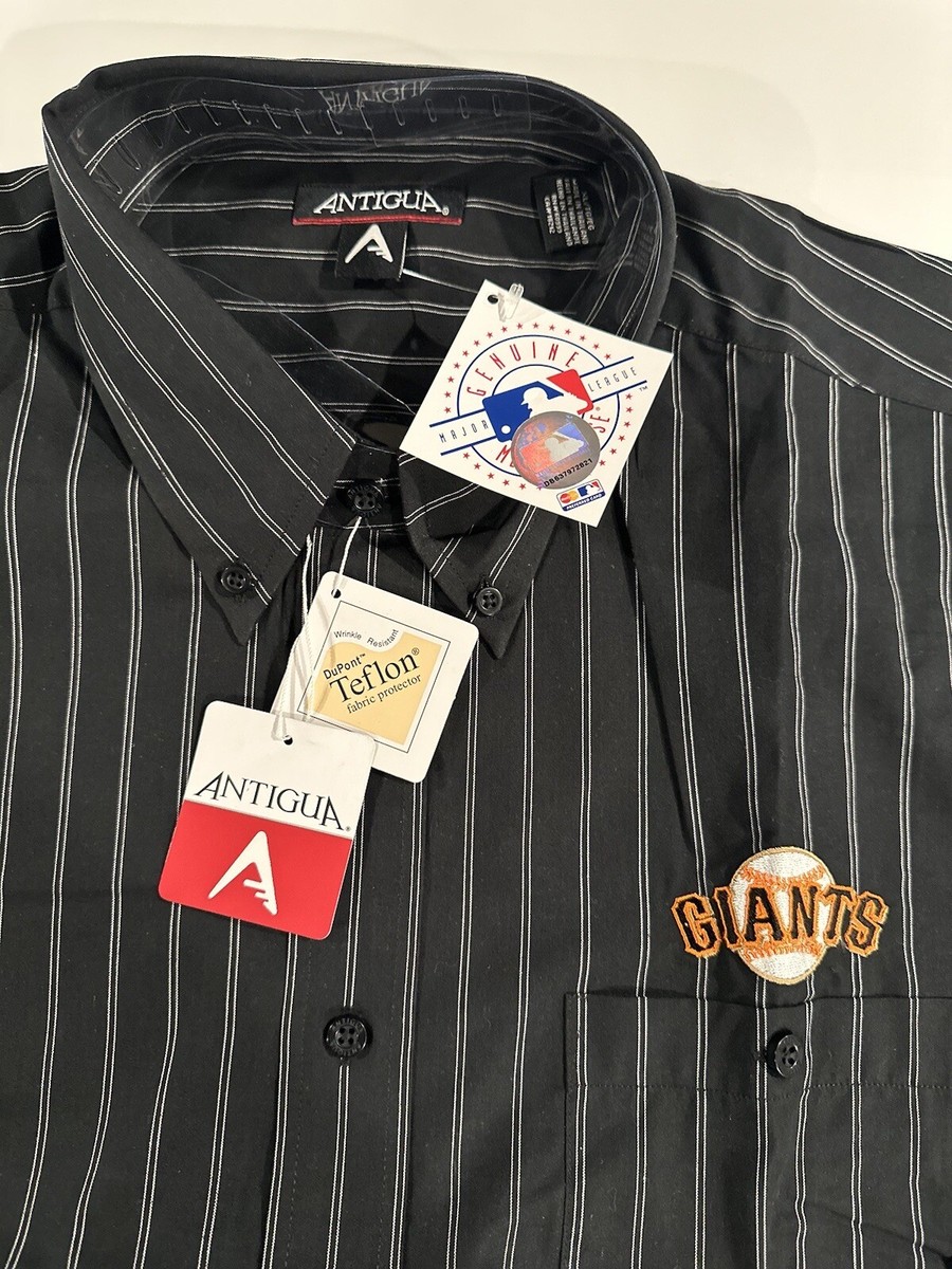 new york giants dress shirt Cutter and Buck New York Giants Mens Navy Blue Historic Easy Care Stretch Big and Tall Dress Shirt