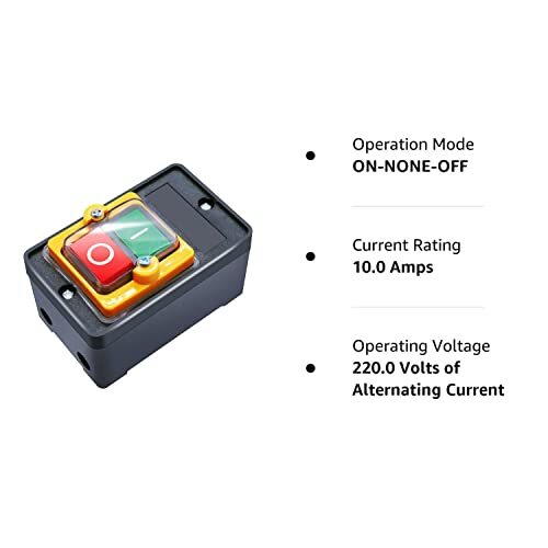 220V/380V Push Button Switch On Off Start Stop 3 Phase Motor Switch ...