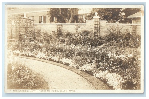 c1910's The Garden North Ropes Mansion Salem MA RPPC Photo Antique ...