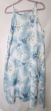 Lungo L'arno Linen Midi White Dress Size L
