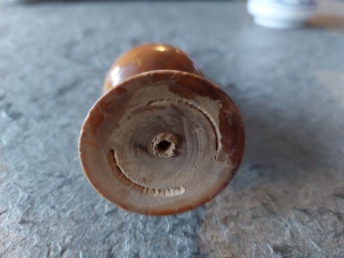 Spindel: Holz handgefertigt, vmtl Souvenir aus Asien - Bild 3 von 3
