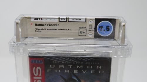 New Batman Forever Sega Genesis Factory Sealed Video Game! Wata Graded 7.5 B+ - Picture 3 of 7