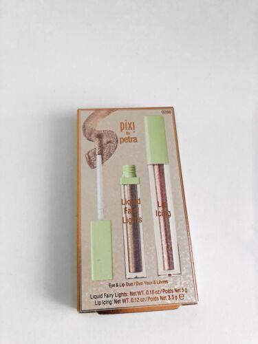 Pixi liquid fairy lights and lip icing kit in BareBronze Eye & Lip Duo - Imagen 1 de 3
