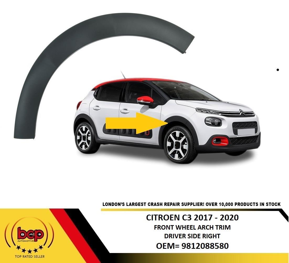 CITROEN C3 2017 - 2020 FRONT WING WHEEL ARCH TRIM MOUDLING RIGHT DRIVER ...