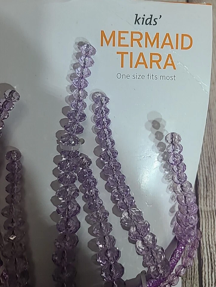 Tiara de sirena púrpura Target Brands para niña talla única para la mayoría 2016 nueva Foto 3 de 4
