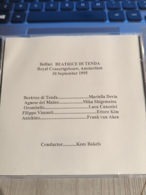 Live Opera Recording CD2007 Di Tenda Devia Shigematsu Canonici Kim Aken 1995