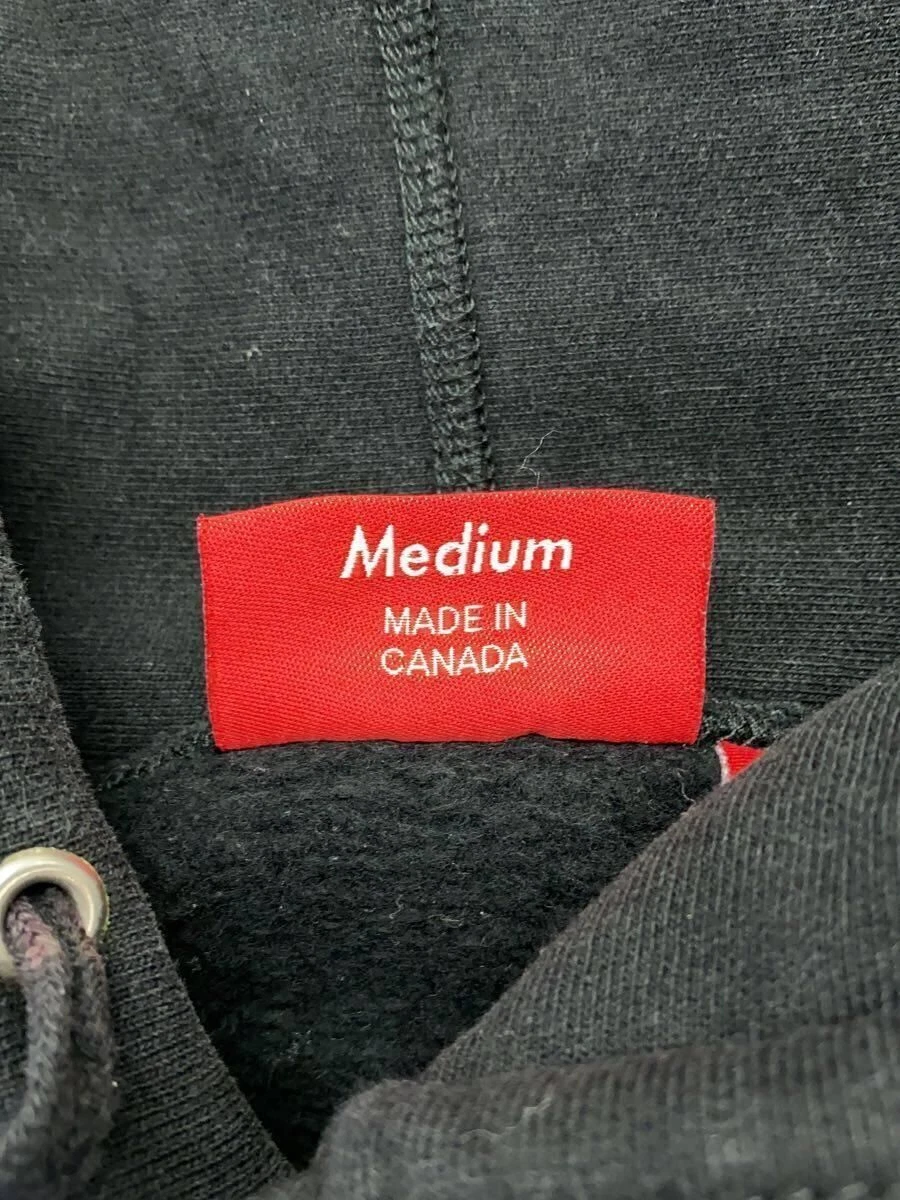 Supreme Felpa con Cappuccio 15AW Tonal Ricamata Felpa con Cappuccio M Cotone Nero Usata