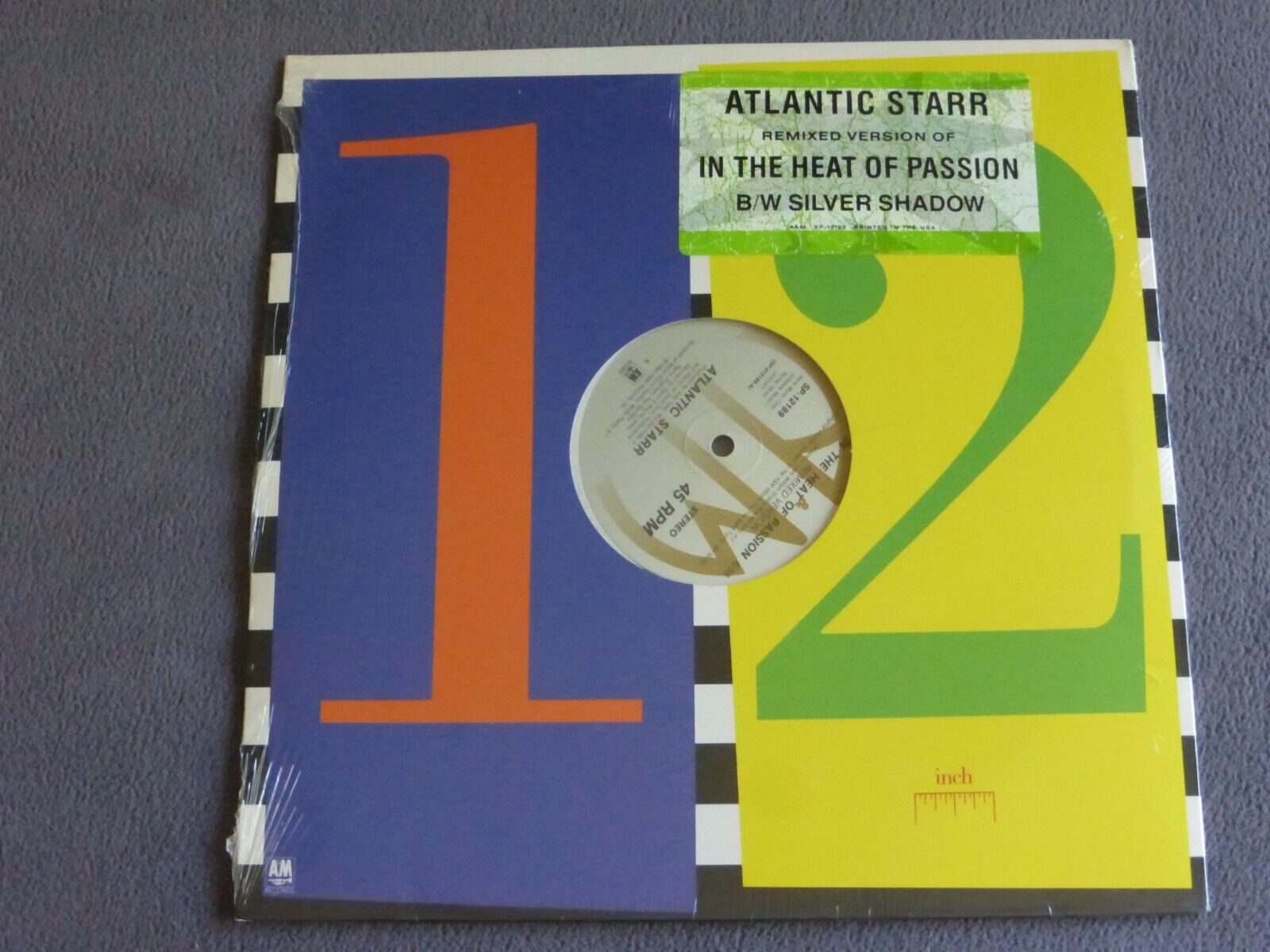 Atlantic Starr 12 Inch Vinyl In The Heat of Passion Silver Shadow Remixed New