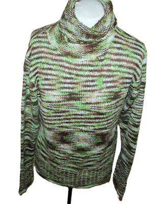 95% POLYACRYLIC VINTAGE ladies COLOURED TURTLENECK JUMPER MORE LIKE size 42
