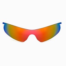 Walleva Fire Red Polarized Replacement Lenses For Oakley Radarlock Pitch