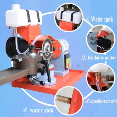 110V Water Injection Saw Blade Grinder Grinding Machine with Water Tank 250W