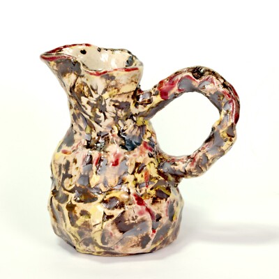Sculpture jug ceramic cave Lascaux k7 unique sig. Prof.em A. Loeschner-Gornau