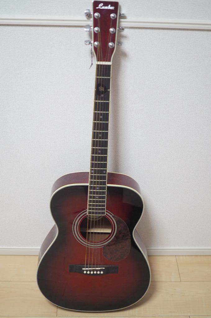 ギター Lumber acoustic guitar Acoustic Guitar Lumber Red Burst with Pick & Soft Case | eBay