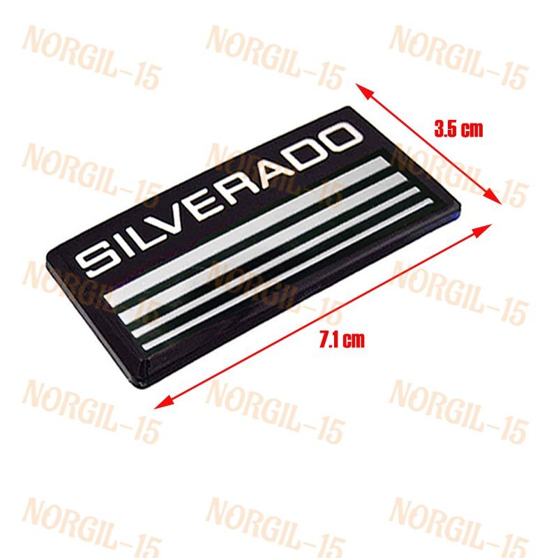 2-Pack Cheyenne Nameplate Emblems - 12 Inch Chrome 3D Badges For 2007-2014 Silverado Tailgate & Fender