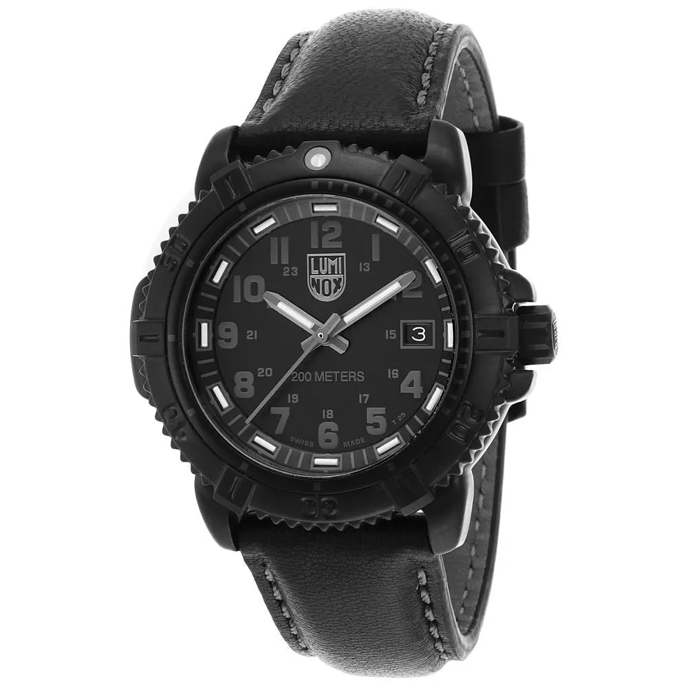 brandy Mejorar estoy de acuerdo con Luminox Modern Mariner 7251.BO Series Black Dial and Genuine Leather Strap  Watch | eBay