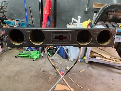 2014 - 2018 Custom Chevy Silverado Crew Cab subwoofer box Quad 8'' Ported