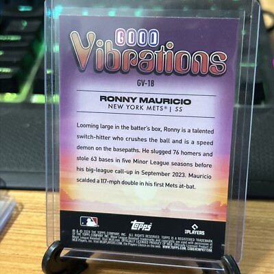 Good★vibration☽・:*！！ 2024 Topps Big League - Good Vibrations #GV-18 Ronny Mauricio (RC