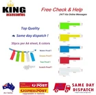 A4 30pcs Network Fiber Cable Self-adhesive Label sticker, Water Proof, Printable