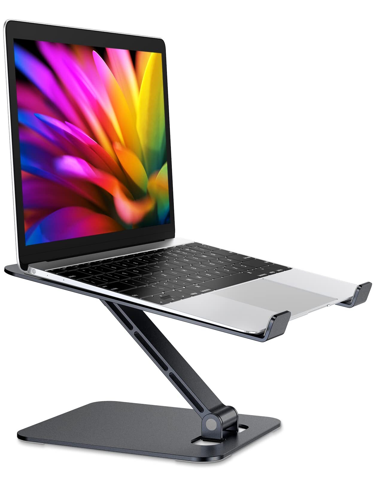 Foldable Adjustable Ergonomic Laptop Stand for Desk with Height Adjustment-image