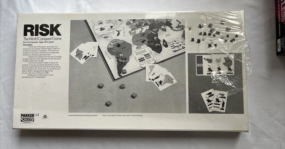 Risk Board Game Parker 1985 Vintage Brand New Sealed - Image 2 of 4