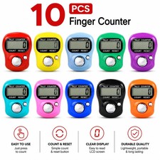 10x Ring Tally Counter Finger Hand Digital Electronic Security Tasbeeh Tasbih UK