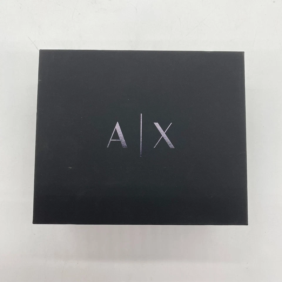 Armani Exchange Hombre Reloj Multifunción Cuero Y Conjunto Pulsera Cuentas Ónix Foto 4 de 4