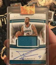 2019-20 Panini National Treasures - Clutch Factor Signatures Tony Parker #CF-TPK