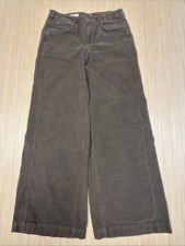 Pilcro Anthropologie Corduroy Wide Leg Pants Women s 29 Brown