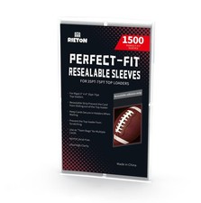 Top Loader Sleeves - Resealable Team Bags for 35-75PT Top Loader Cards 1500pcs 