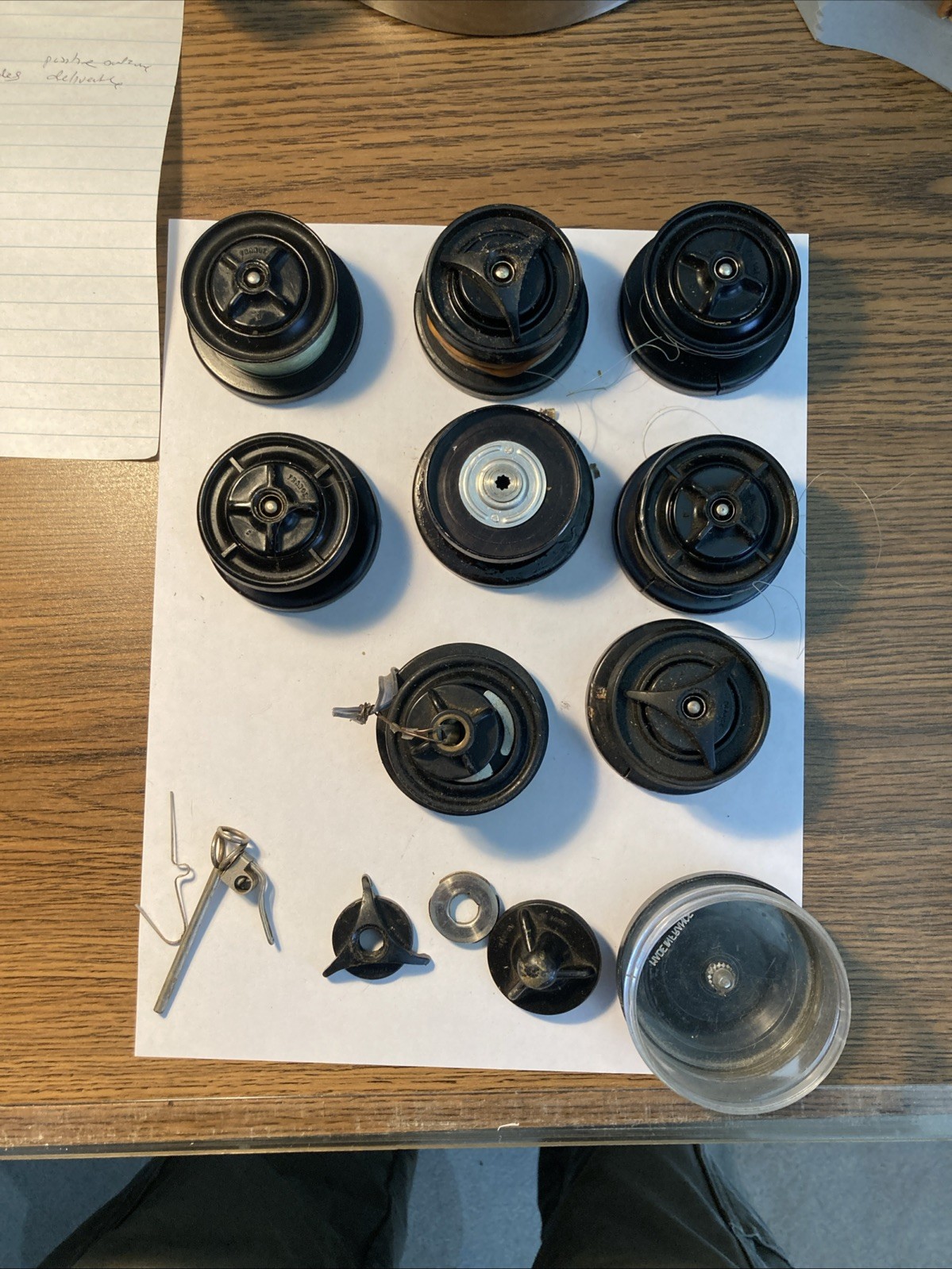 Lot Of 8. Vintage Mitchell Garcia Reel Spools Some With Case
