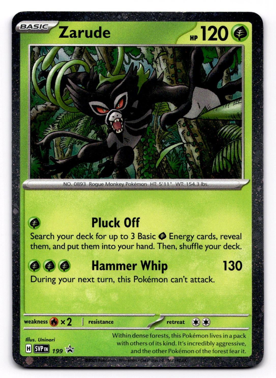 Zarude (Cosmos Holo) 199 Holo Rare Scarlet & Violet Promo NM