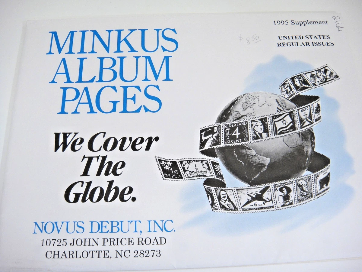 Minkus 1995 United States Regular Issues Stamp Album Supplement  NOS