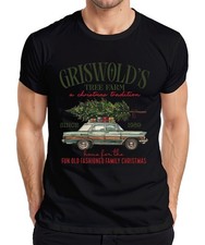 Griswold's Tree Farm a Christmas Tradition Family Vintage Car Men's T-Shirt